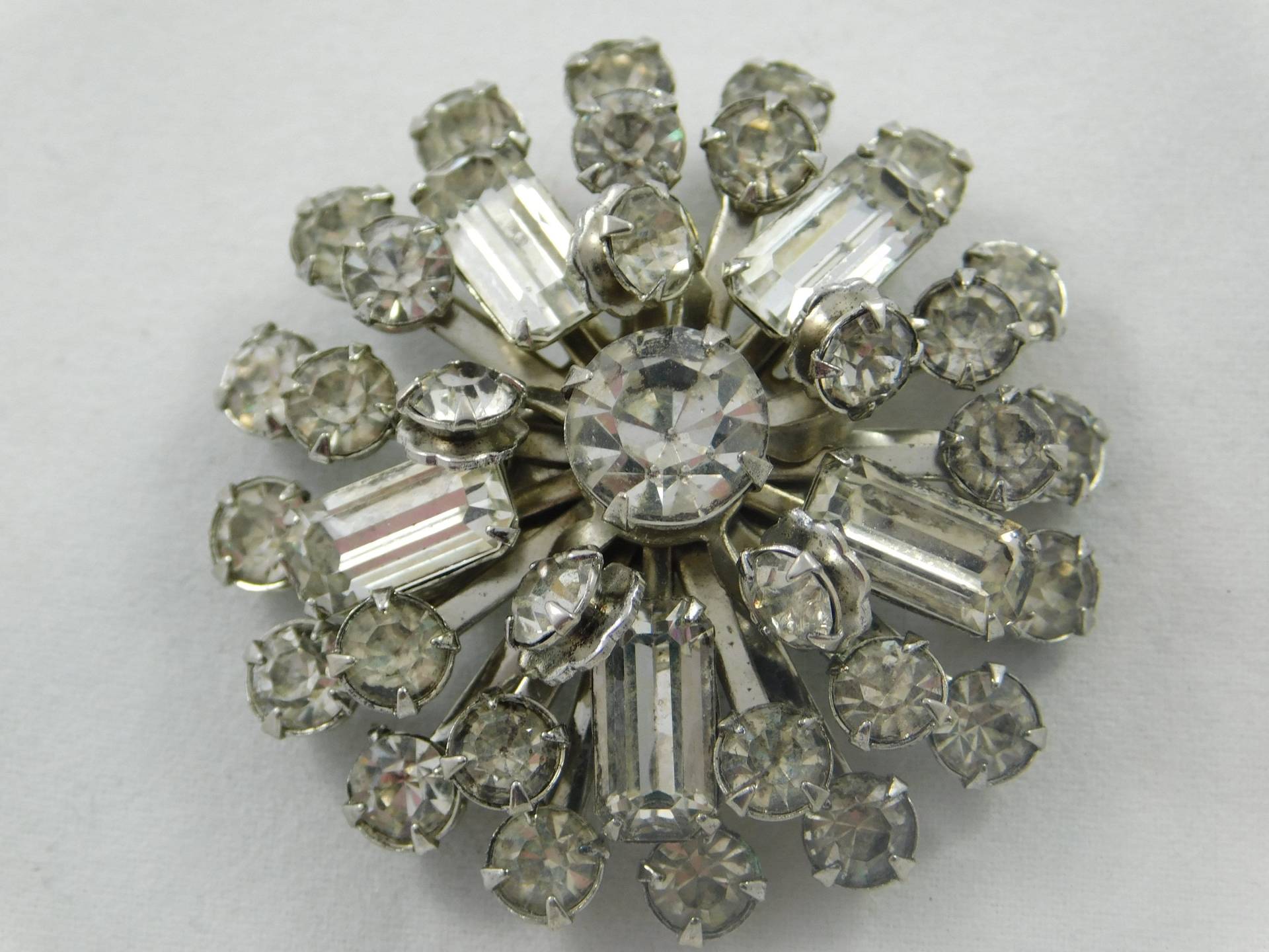 Vintage Sammler Strass Brosche Emerald Cut von AlwaysPlanBVintage