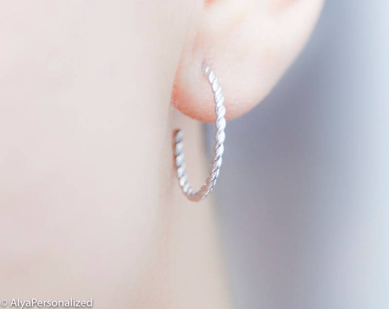 Sterling Silber Ohrringe Handgemacht, Boho Ohrringe, Reifen, Statement Schmuck von AlyaPersonalized