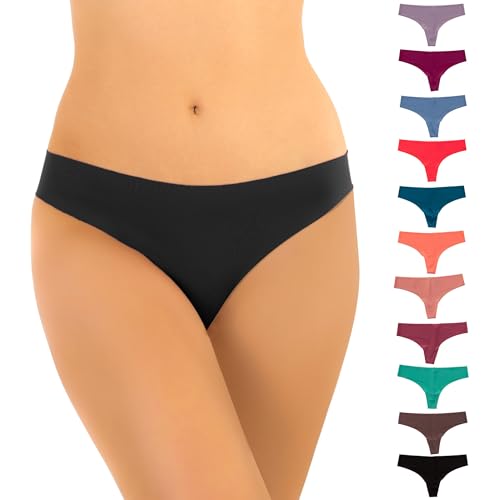 Alyce Ives Intimates Damen No Show Laser Cut Thong, 12er Pack, Gemischt, M von Alyce Ives Intimates