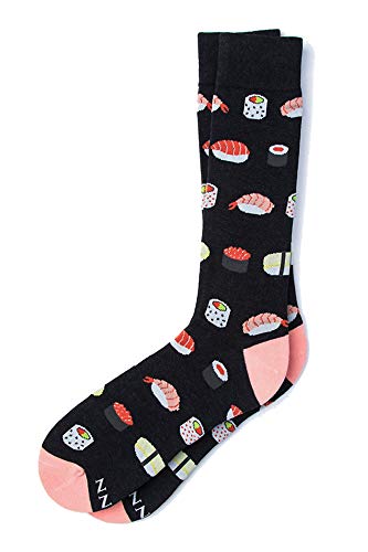 Herren Hipster Sushi Addict Moderne Neuheit Crew Kleid Socken - Schwarz - Einheitsgröße von Alynn