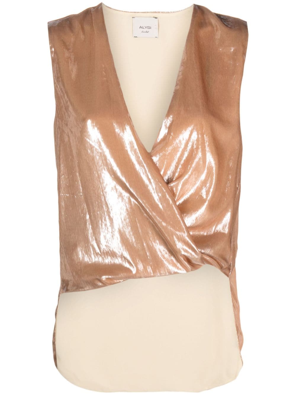 Alysi Top mit metallischen Finishes - Nude von Alysi