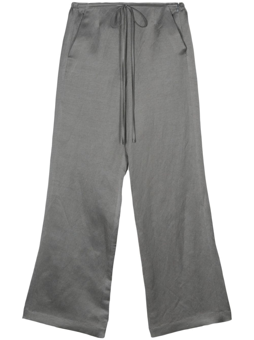Alysi Weite Hose mit Schlitzen - Grau von Alysi