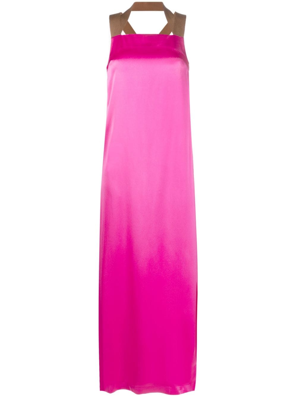 Alysi Satin-Maxikleid - Rosa von Alysi