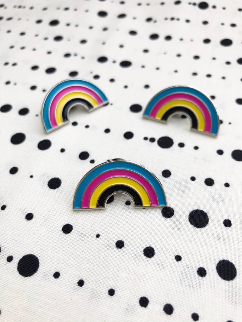 cmyk Regenbogen Weiche Emaille Pin Grafik-Design Regenbogen-Pin von AlysonWonder