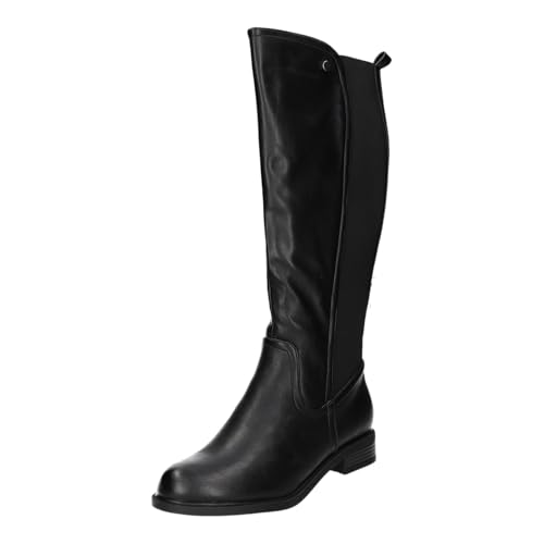 Alyssa so lovely Langschaftstiefel Kaltfutter bis 35mm Absatz (casual) EM23-1 (12)-BK von Alyssa so lovely