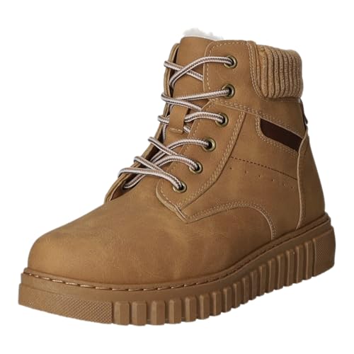 Alyssa so lovely Schnürstiefelette Warmfutter bis 35mm Absatz (casual) RD-09-MB von Alyssa so lovely