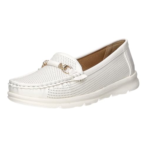 Alyssa so lovely Slipper/Kletthalbschuh Freizeit (Casual) 19709-WH von Alyssa so lovely