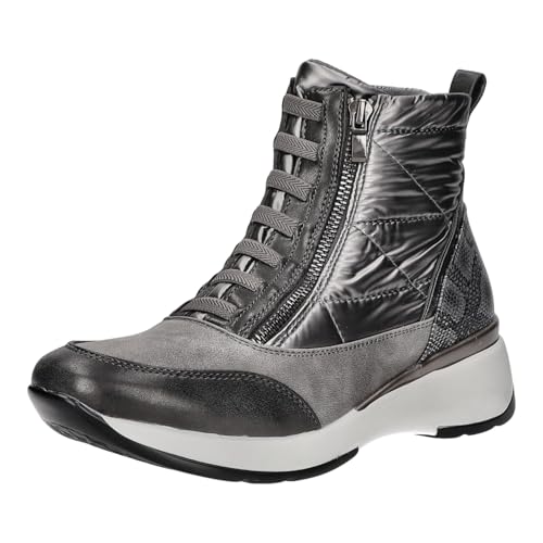 Alyssa so lovely Schlupf-/Reißverschlußstiefelette Kaltfutter bis 35mm Absatz (casual) 23M543-GY von Alyssa so lovely