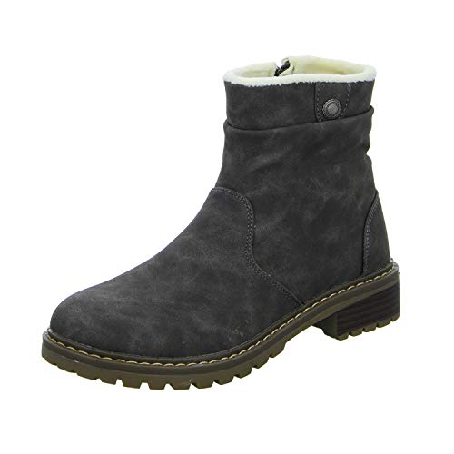 Alyssa SF18102 Damen Schlupf/Reißverschlussstiefelette Warmfutter, Größe 37 von Alyssa