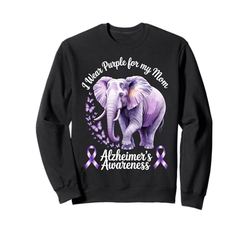 Mama Alzheimer's Awareness Elefant Wear Violett für meine Mutter Sweatshirt Mama Alzheimer's Awareness Elefant Wear Violett für meine Mutter Sweatshirt von Alzheimer's Awareness Tees NYC