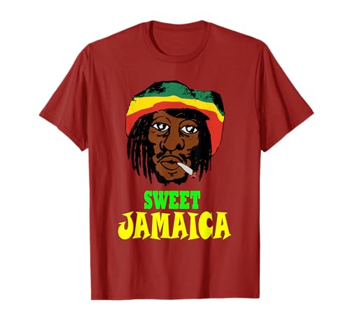 Rasta Man In Good Vibes - Sweet Jamaica - Kingston T-Shirt T-Shirt Rasta Man In Good Vibes - Sweet Jamaica - Kingston T-Shirt T-Shirt von Alzo Rasta Shirts
