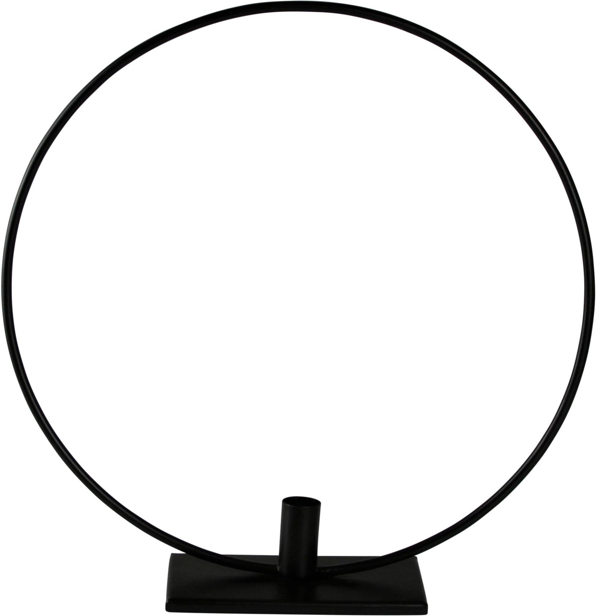 AM Design Kerzenhalter "Kerzenständer Ring", (1 St.), Stabkerzenhalter aus Metall, Höhe ca. 39 cm von Am Design