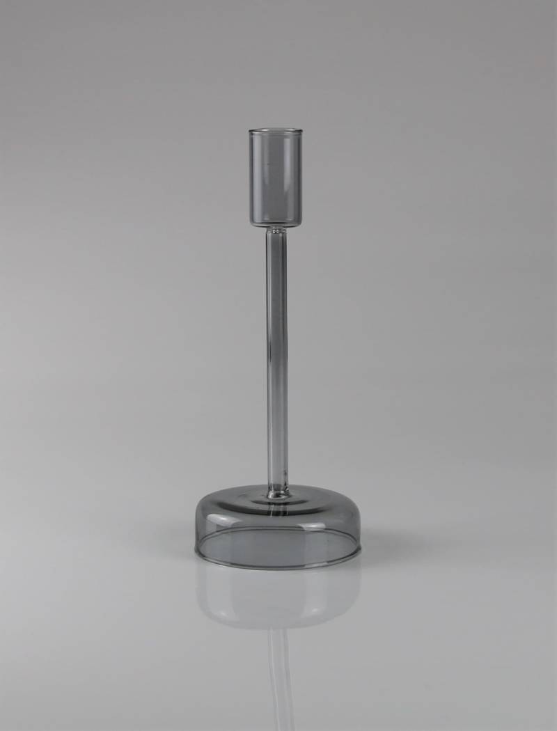 AM Design Kerzenhalter "aus Glas", (2 St.), 2er Set, BxH: 8x15 cm von Am Design
