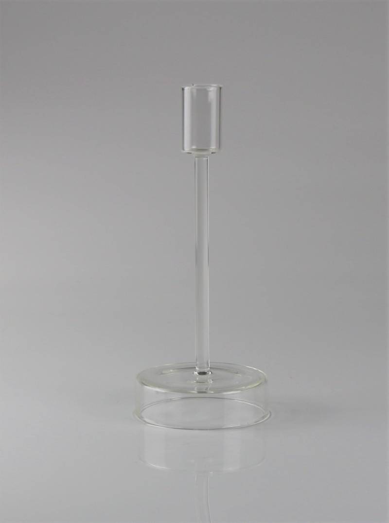 AM Design Kerzenständer "aus klarem Glas" zeitlos und vielseitig einsetzbar von Am Design