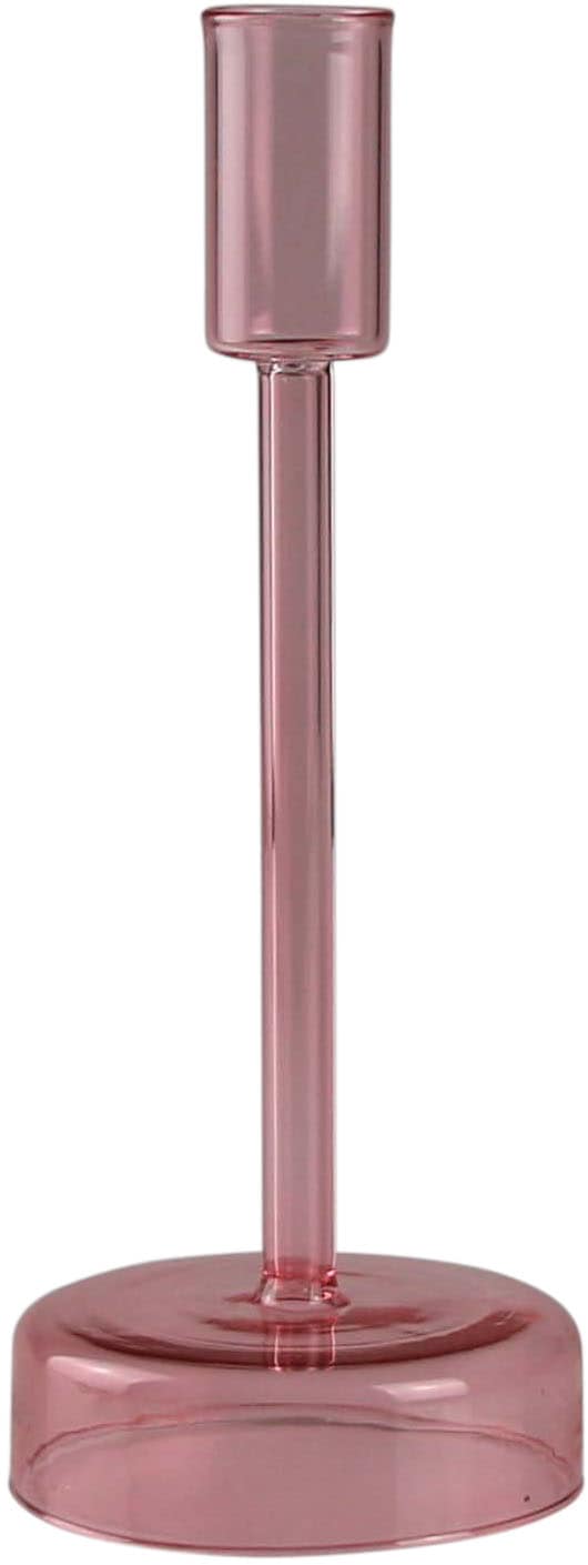 AM Design Kerzenständer "aus roséfarbenem Glas" zeitlos und vielseitig einsetzbar von Am Design