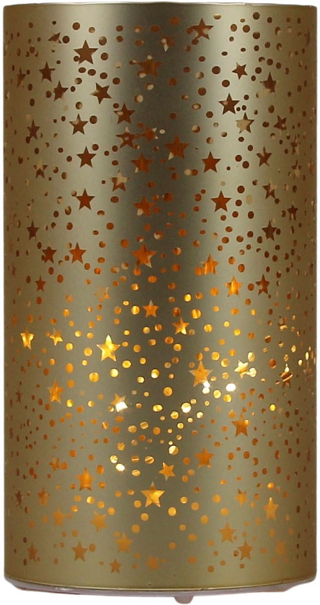 AM Design LED Dekolicht "LED Windlicht Stern" 1 Stk. Warmweiß Weihnachtsdeko, 1 Stück, Höhe 16 cm, Batteriebetrieb von Am Design