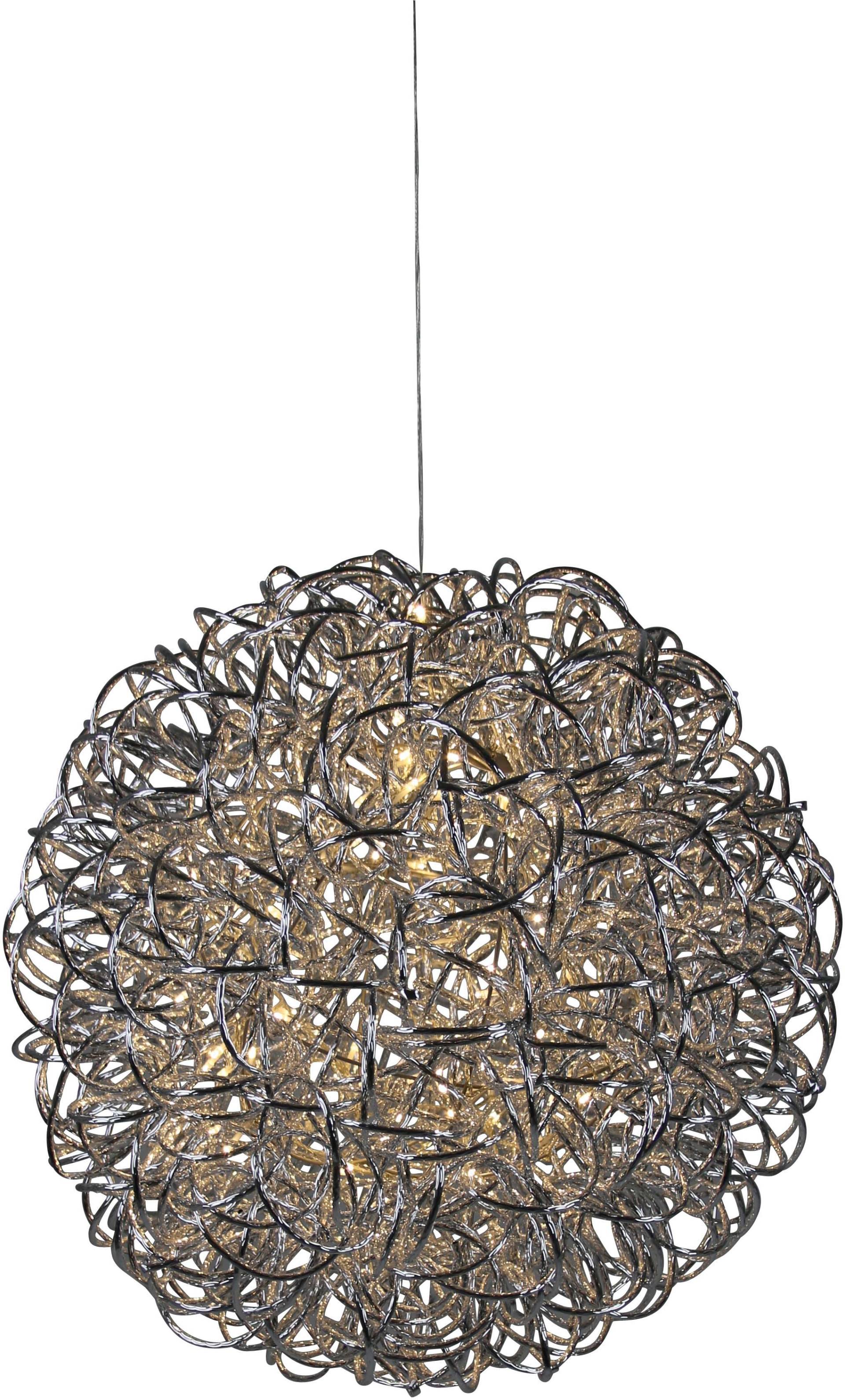 AM Design LED Kugelleuchte 1 Stk. Warmweiß Weihnachtsdeko aussen, in Kugelform, silberfarben von Am Design