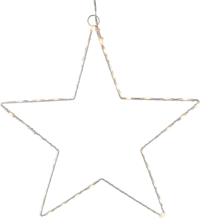 AM Design LED Stern Weihnachtsstern aus Draht, mit Öse zum Aufhängen,Weihnachtsdeko aussen von Am Design