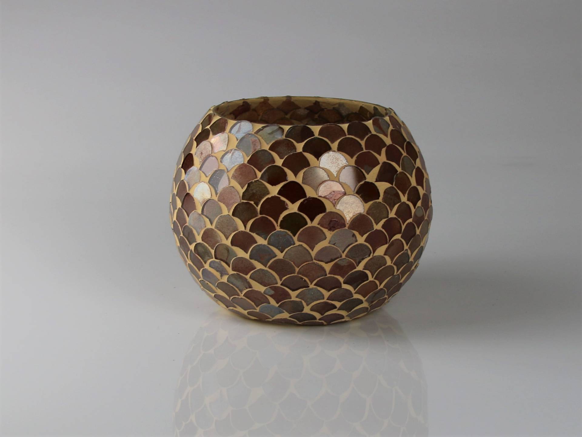 AM Design Windlicht "aus Steingut", (2 St.), 2er Set, BxH: 15x10 cm von Am Design
