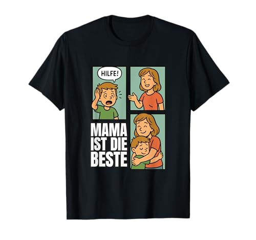 Mama ist die Beste - Comicstil Design T-Shirt Mama ist die Beste - Comicstil Design T-Shirt von Am End Fashion