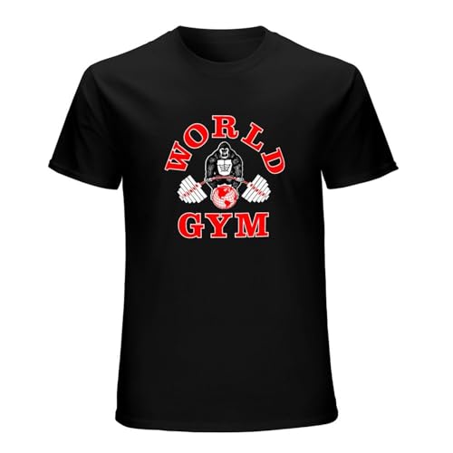 AmAir Men's World Gym T Shirt O Neck Black M von AmAir