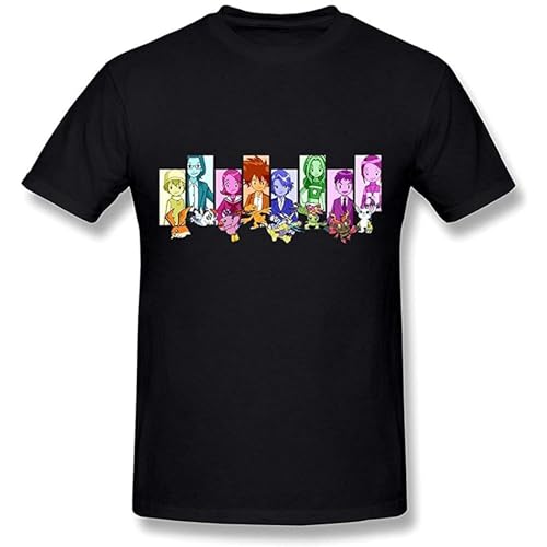 AmAirArT Men's Digimon Digital Monsters T Shirt Black XXL von AmAirArT