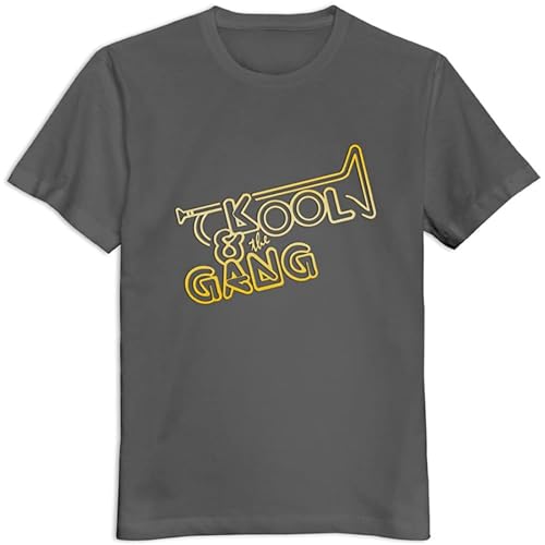 Men's Kool and The Gang T Shirt Grey L von AmAirArT