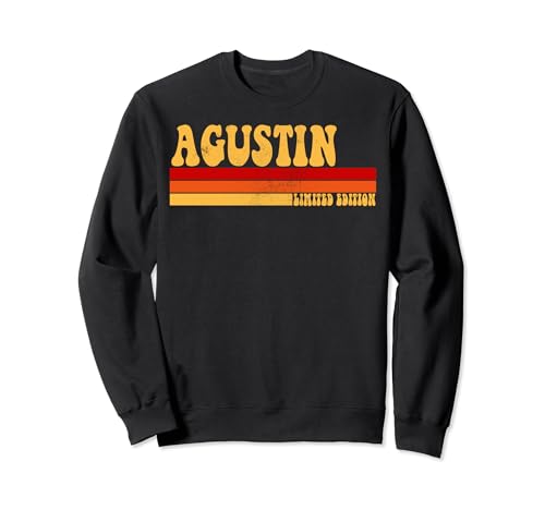 AGUSTIN Name Personalisierte Idee Herren Retro Vintage AGUSTIN Sweatshirt von AmaStyle Co.