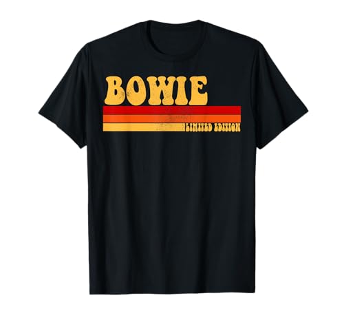 BOWIE Name Personalisierte Idee Herren Retro Vintage BOWIE T-Shirt von AmaStyle Co.
