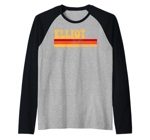 Elliot Name Personalisierte Idee Herren Retro Vintage Elliot Raglan Elliot Name Personalisierte Idee Herren Retro Vintage Elliot Raglan von AmaStyle Co.