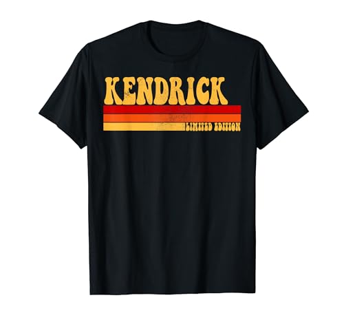 KENDRICK Name Personalisierte Idee Herren Retro Vintage KENDRICK T-Shirt von AmaStyle Co.