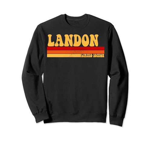 Landon Name Personalisierte Idee Herren Retro Vintage Land Sweatshirt von AmaStyle Co.