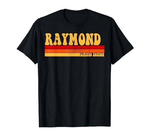 Raymond Name Personalisierte Idee Herren Retro Vintage Raymond T-Shirt von AmaStyle Co.