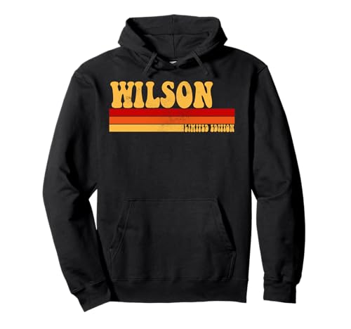 Wilson Name Personalisierte Idee Herren Retro Vintage Wilson Pullover Hoodie von AmaStyle Co.