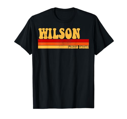 Wilson Name Personalisierte Idee Herren Retro Vintage Wilson T-Shirt von AmaStyle Co.