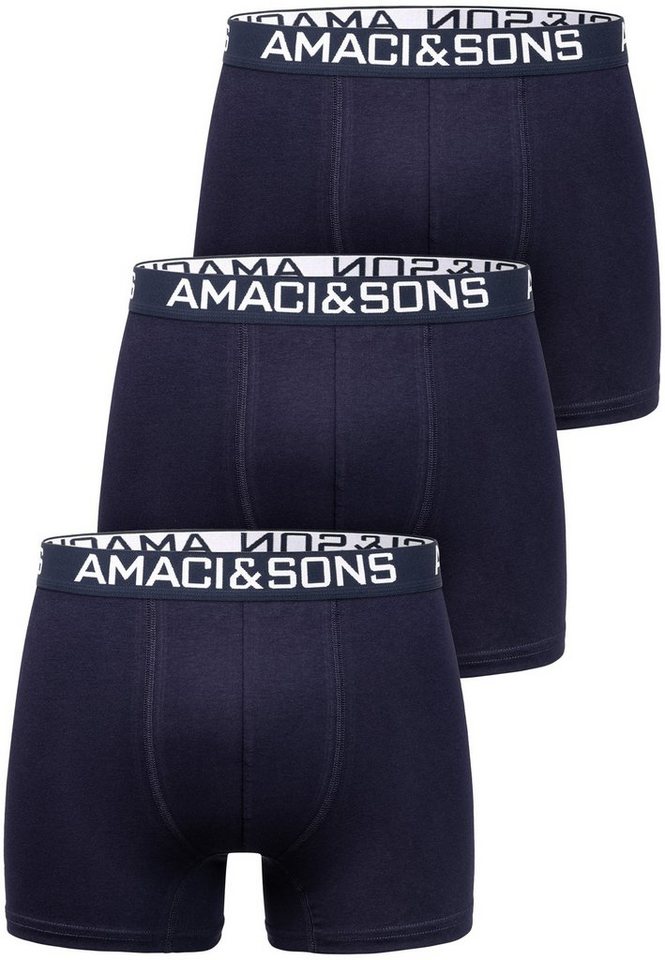 Amaci&Sons Boxershorts DUSTIN 3er Pack Boxershorts (3er-Pack) Herren Baumwolle Männer Unterhose Unterwäsche von Amaci&Sons