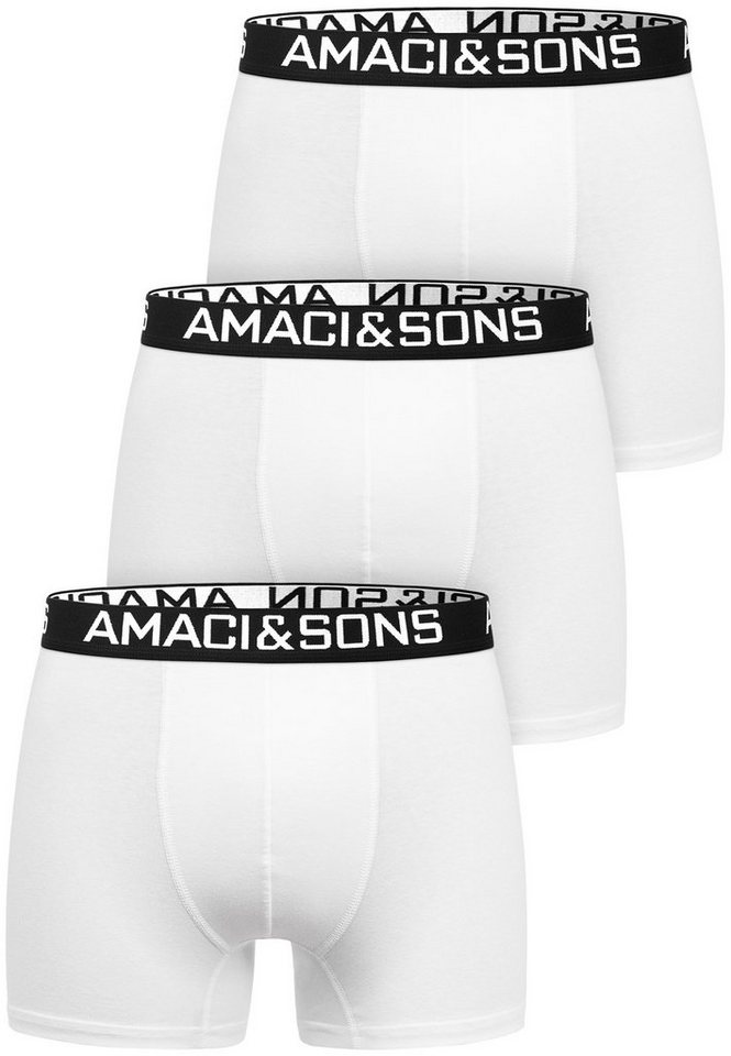 Amaci&Sons Boxershorts DUSTIN 3er Pack Boxershorts (3er-Pack) Herren Baumwolle Männer Unterhose Unterwäsche von Amaci&Sons