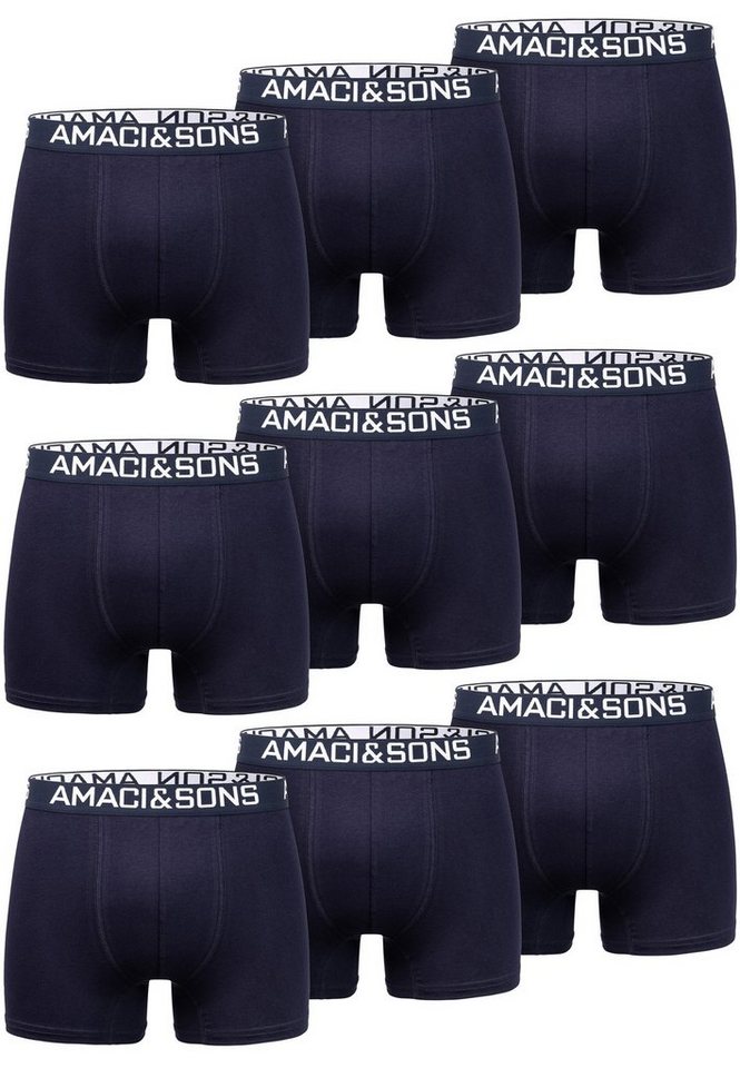 Amaci&Sons Boxershorts LARY 9er Pack Boxershorts (9er-Pack) Herren Baumwolle Männer Unterhose Unterwäsche von Amaci&Sons