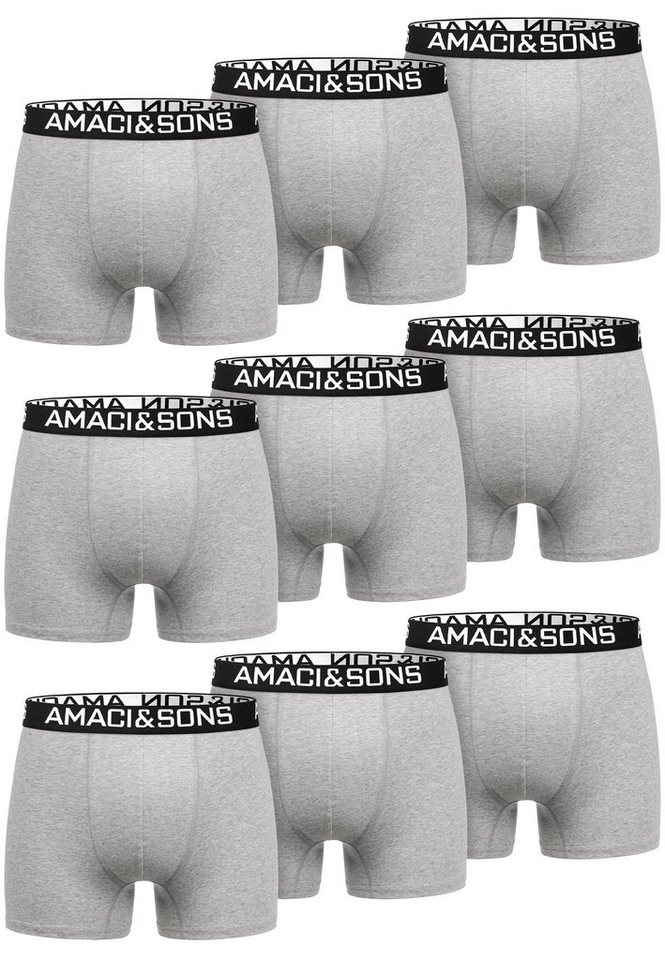 Amaci&Sons Boxershorts LARY 9er Pack Boxershorts (9er-Pack) Herren Baumwolle Männer Unterhose Unterwäsche von Amaci&Sons