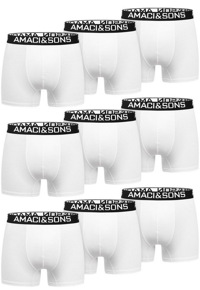 Amaci&Sons Boxershorts LARY 9er Pack Boxershorts (9er-Pack) Herren Baumwolle Männer Unterhose Unterwäsche von Amaci&Sons