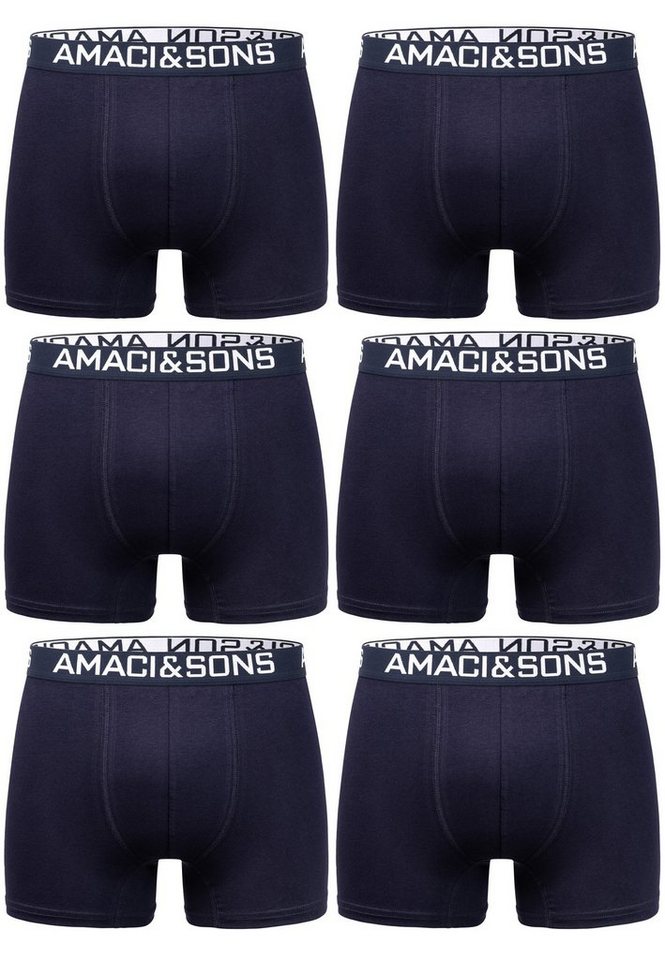 Amaci&Sons Boxershorts WESTON 6er Pack Boxershorts (6er-Pack) Herren Baumwolle Männer Unterhose Unterwäsche von Amaci&Sons