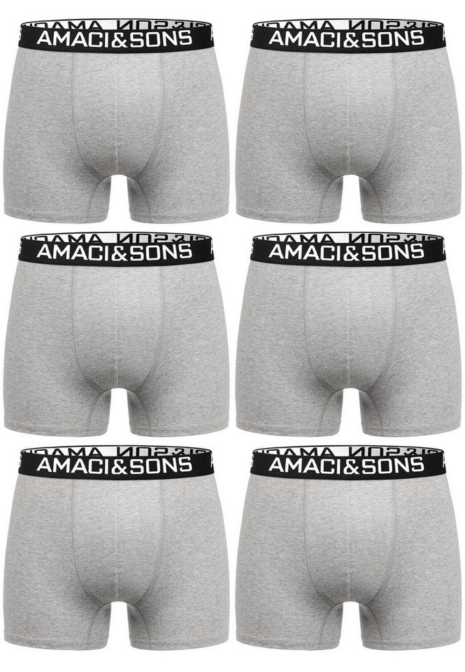 Amaci&Sons Boxershorts WESTON 6er Pack Boxershorts (6er-Pack) Herren Baumwolle Männer Unterhose Unterwäsche von Amaci&Sons
