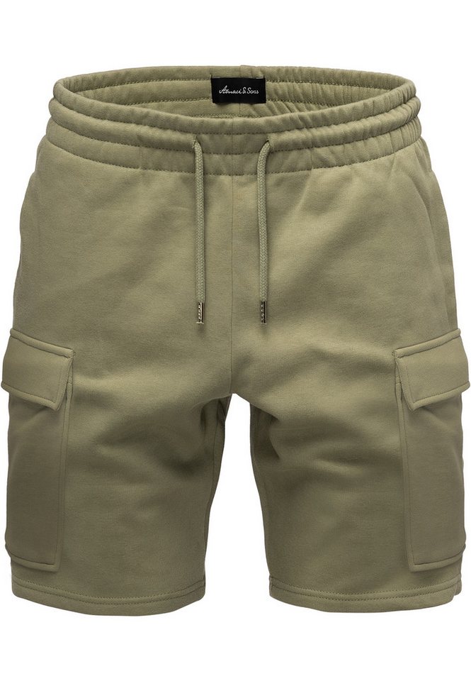 Amaci&Sons Cargoshorts CLERMONT Cargoshorts Herren Bermuda Sweat Cargo Short Hose Regular Fit von Amaci&Sons