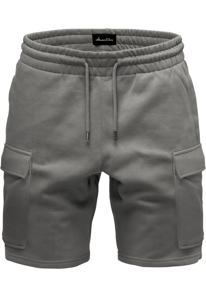 Amaci&Sons Cargoshorts CLERMONT Cargoshorts Herren Bermuda Sweat Cargo Short Hose Regular Fit von Amaci&Sons