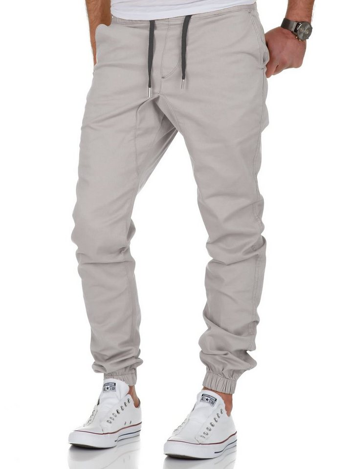 Amaci&Sons Chinohose NEW JERSEY Basic Jogger-Chino Herren Stretch Jogger Basic Chino Jeans Hose Cargo von Amaci&Sons