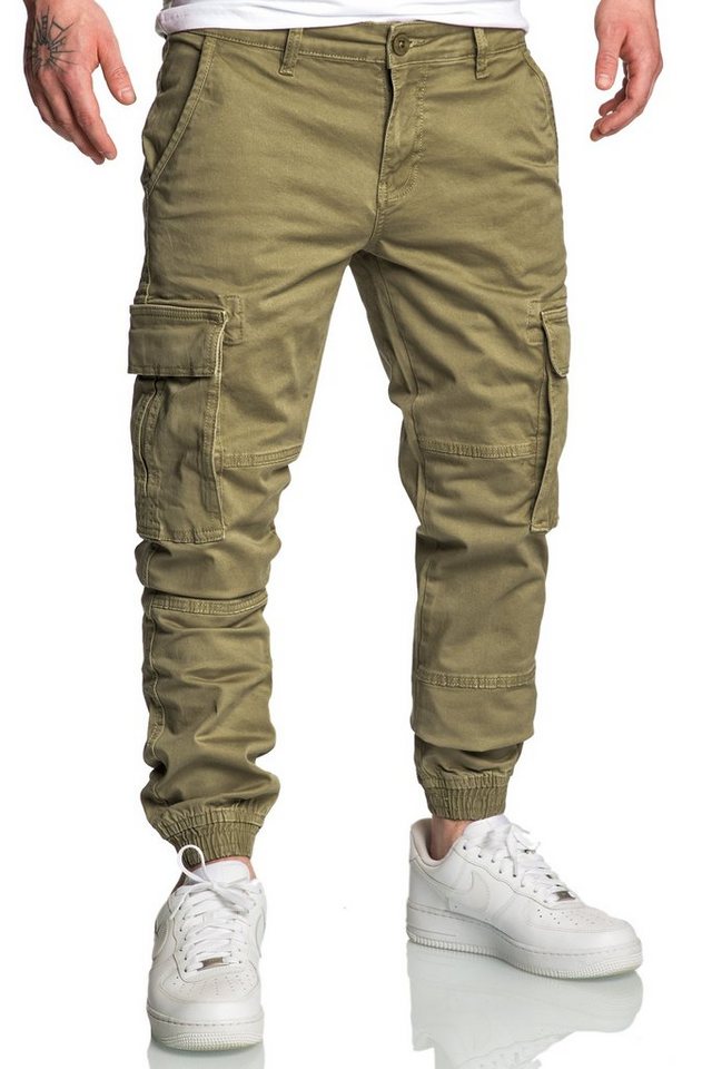 Amaci&Sons Chinohose PLANO Cargo Jogger-Chino Herren Cargo Jogger Chino Jeans Hose von Amaci&Sons