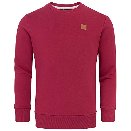 Amaci&Sons Herren Basic College Sweatjacke Pullover Hoodie Sweatshirt 4056 Bordeaux 3XL von Amaci&Sons