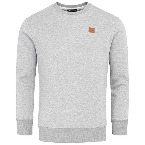 Amaci&Sons Herren Basic College Sweatjacke Pullover Hoodie Sweatshirt 4056 Hellgrau S von Amaci&Sons