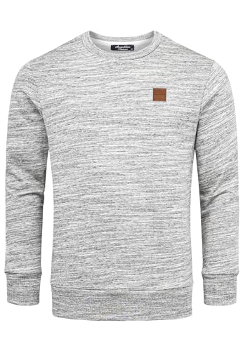 Amaci&Sons Herren Basic College Sweatjacke Pullover Hoodie Sweatshirt 4070 Dunkelgrau 3XL von Amaci&Sons