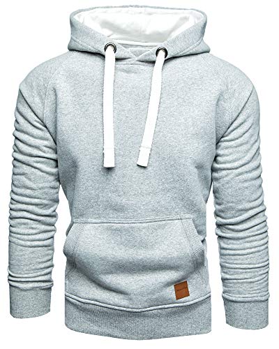 Amaci&Sons Herren Basic Kontrast Kapuzenpullover Sweatjacke Pullover Hoodie Sweatshirt 1-04027 Hellgrau XXL Amaci&Sons Herren Basic Kontrast Kapuzenpullover Sweatjacke Pullover Hoodie Sweatshirt 1-04027 Hellgrau XXL von Amaci&Sons